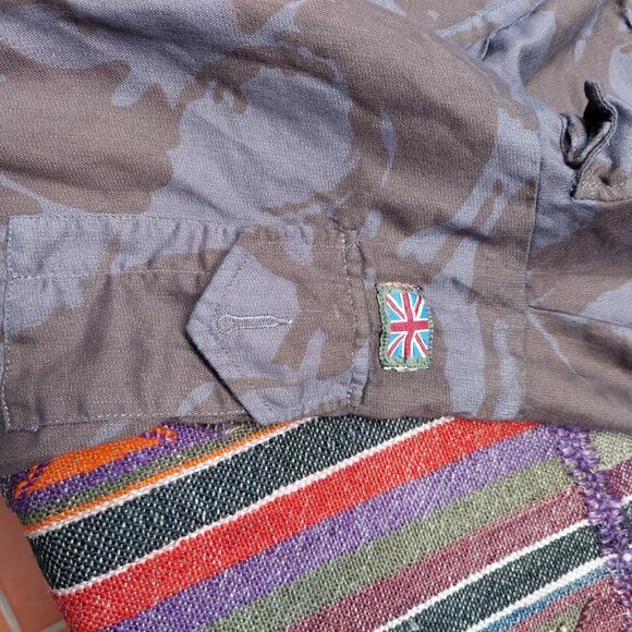 Milk It Mens M/L Vintage Camouflage Army Jacket Pockets Lightweight Made in UK - Picture 6 of 6